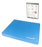 Functional Plus Balance Pad mit professioneller Trainingsanleitung – Extra Großes Pad für zusätzliche Ganzkörperübungen und Steigerung der Fitness, des Gleichgewichts und Körpergefühls