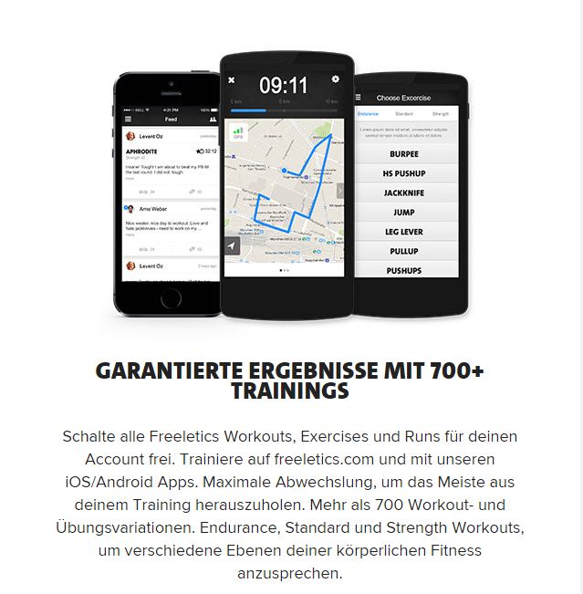 Freeletics Coach Smartphone