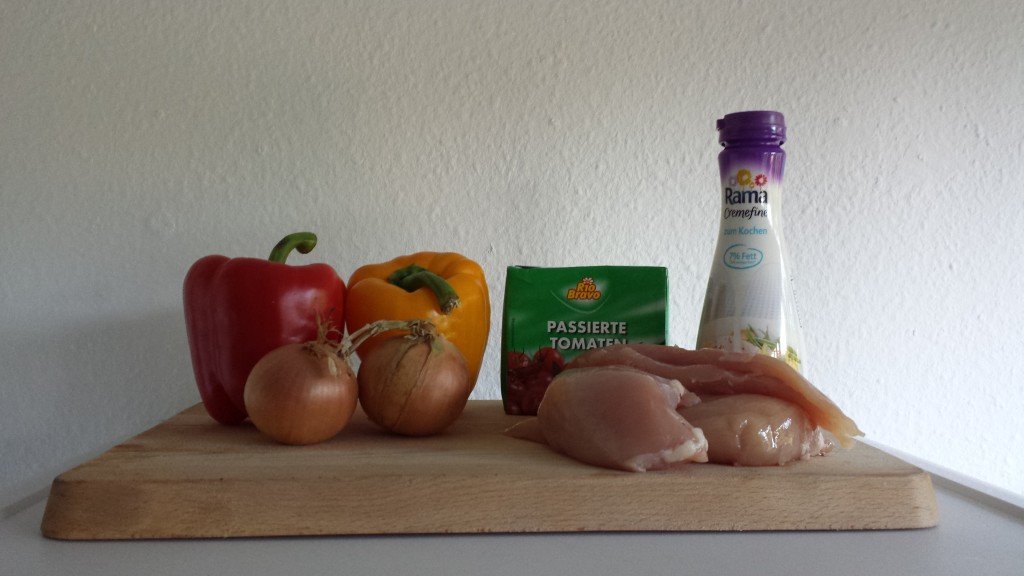 Paprika-Hähnchen-Pfanne