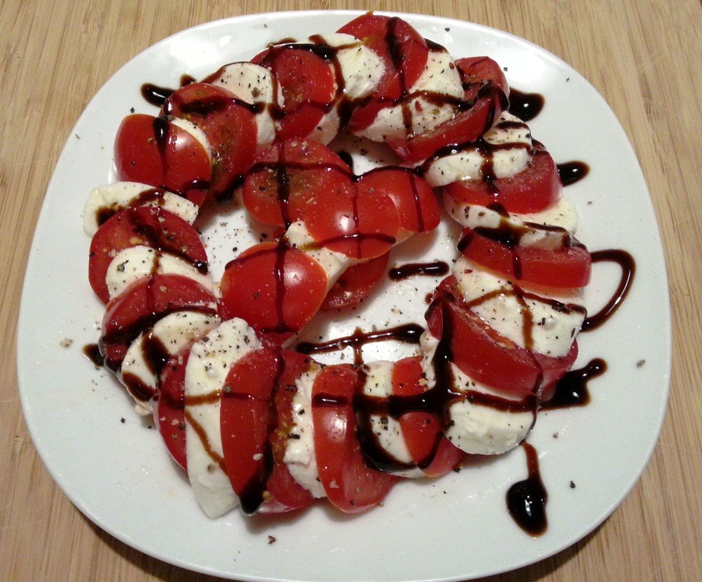Tomate mit Mozzarella