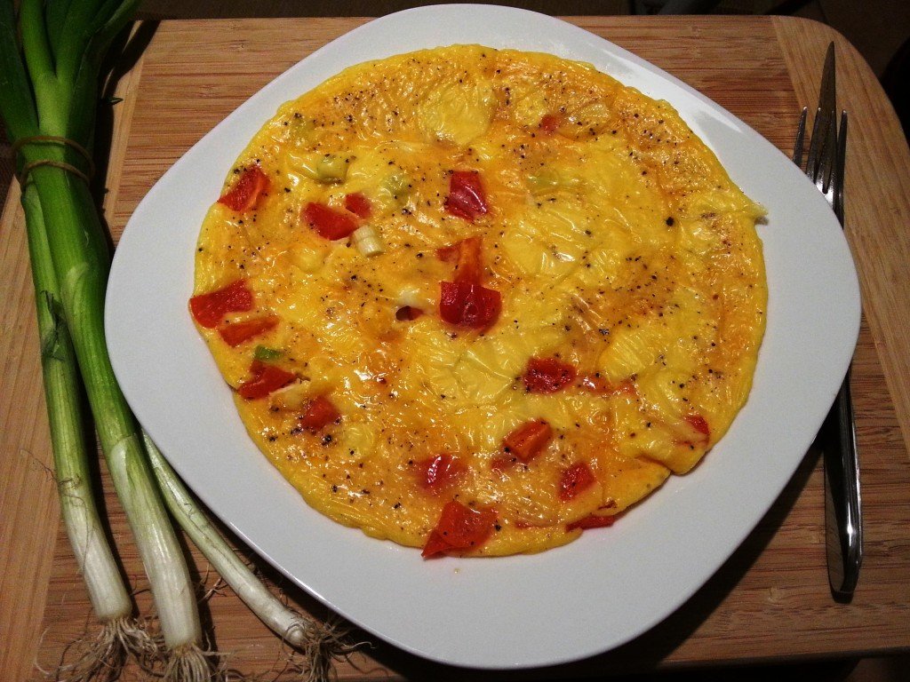 Frittata mit Paprika und frischem Gouda