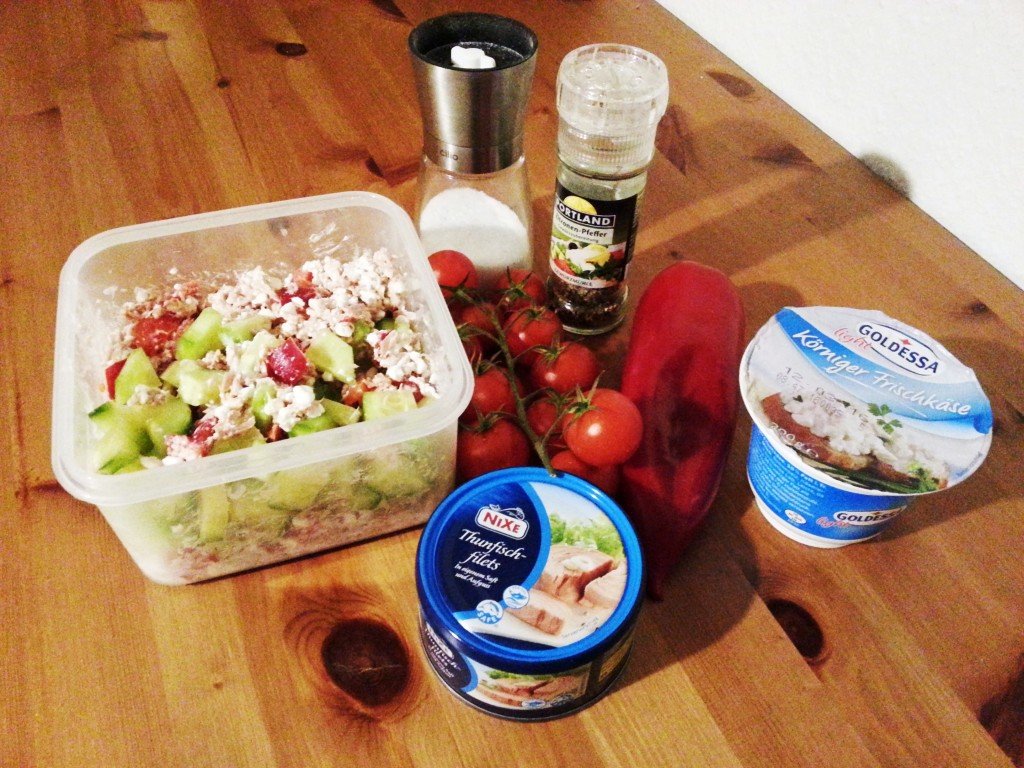 Frischkäse Thunfisch Salat