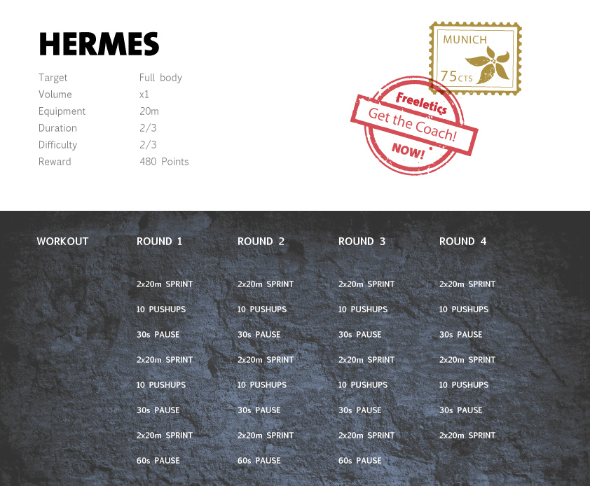 Freeletics Hermes Freeletics bodyweight workout