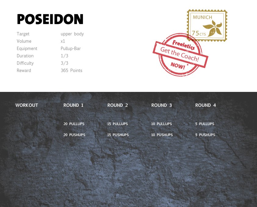 Freeletics Poseidon Freeletics bodyweight workout Freeletics Poseidon Freeletics bodyweight workout