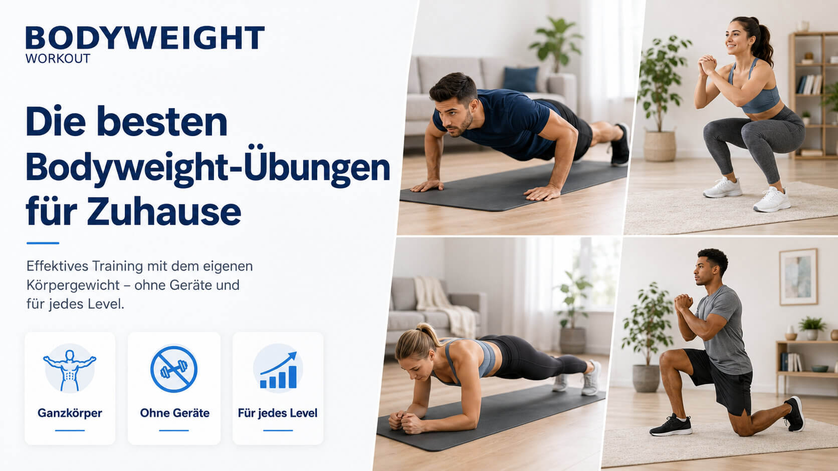 Die besten Bodyweight-Übungen für Zuhause