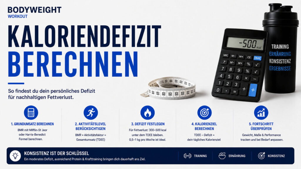 Kaloriendefizit berechnen