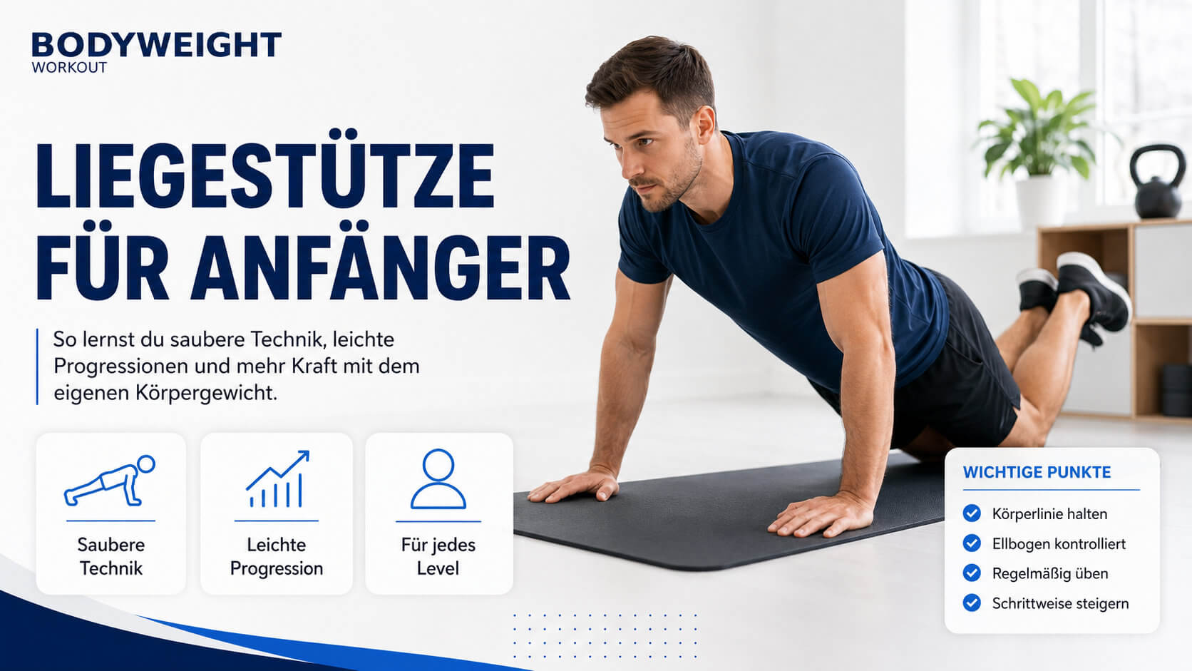 Liegestütze für Anfänger
