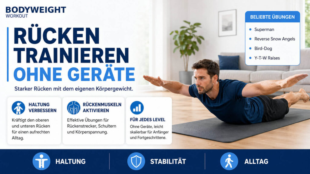 Rücken trainieren ohne Geräte