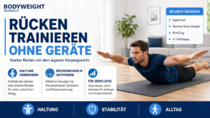 Rücken trainieren ohne Geräte