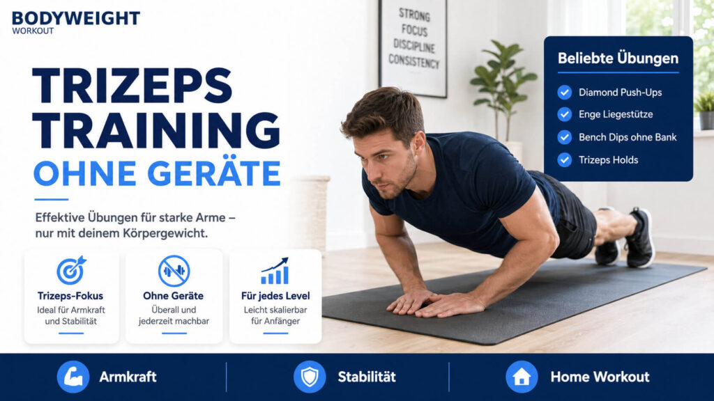 Trizeps Training ohne Geräte