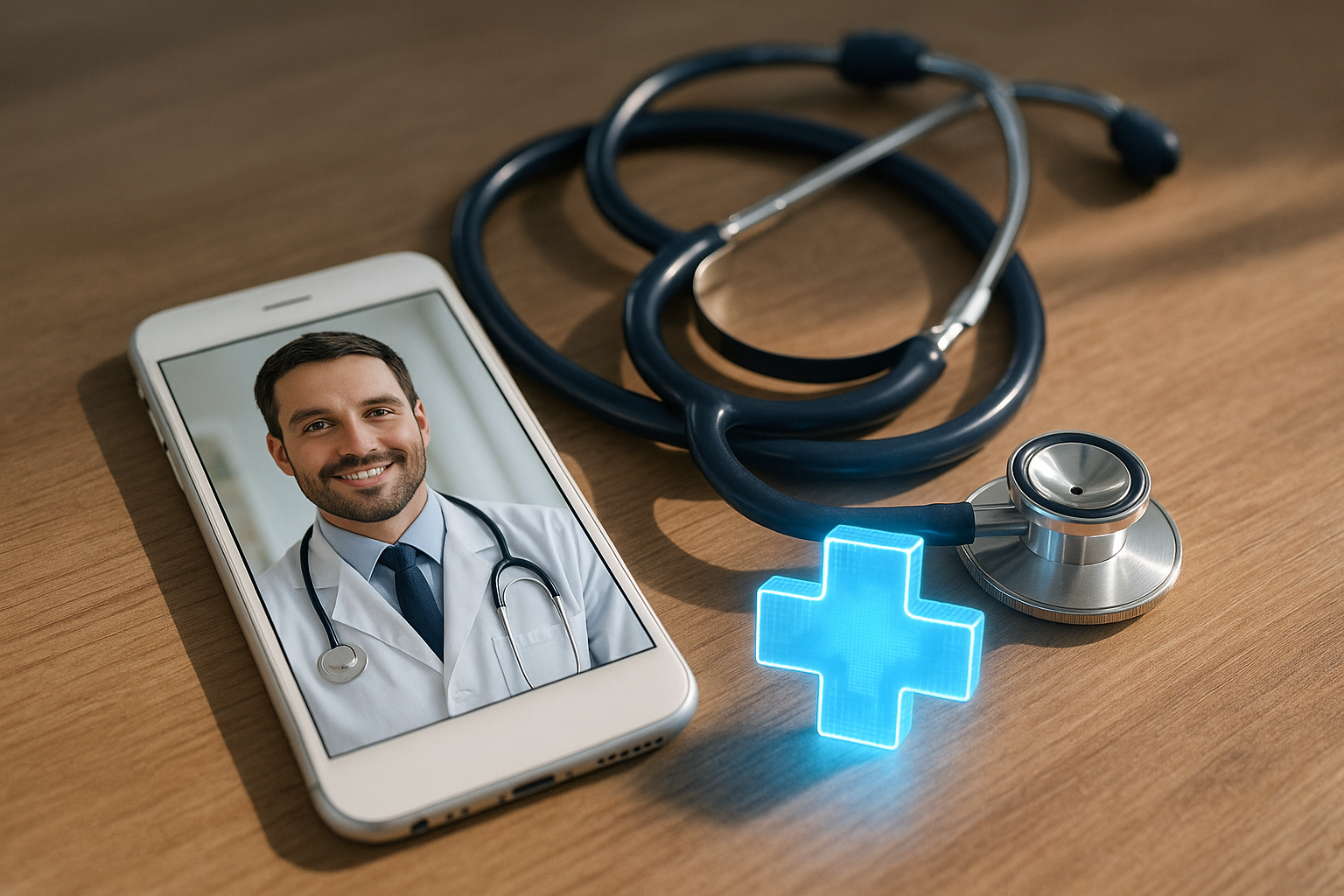 Symbolische Darstellung von digitaler Gesundheitsversorgung