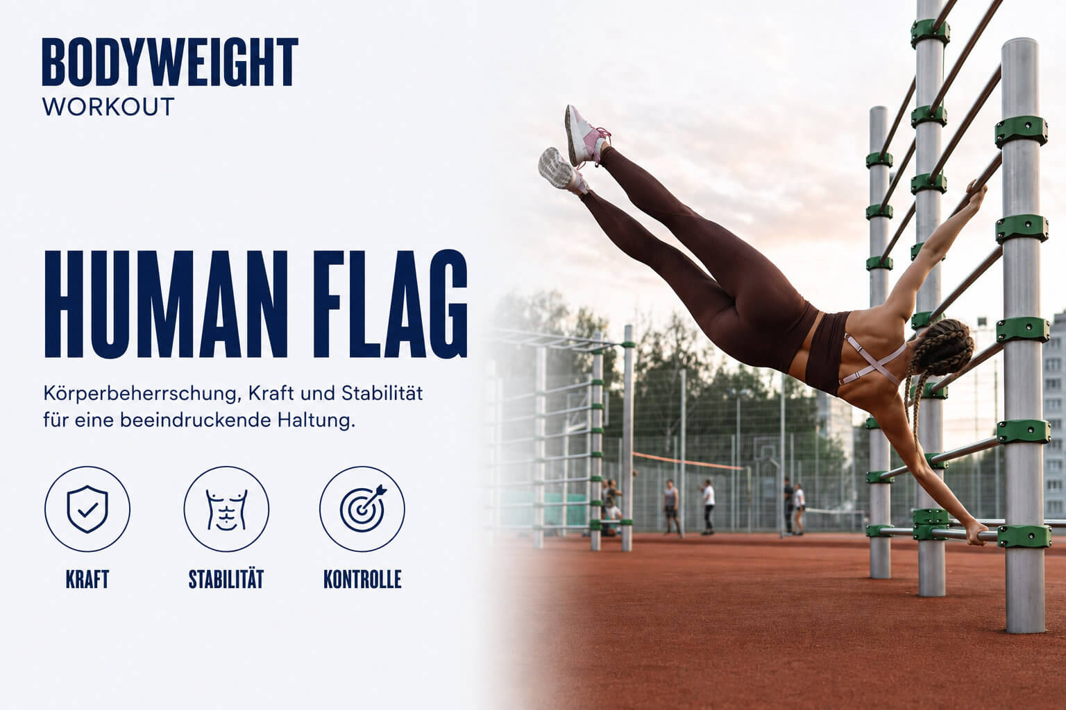 Human flag lernen